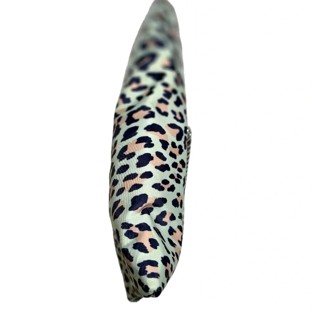 Juicy Couture Leopard Print Clutch - Black and Cream Cosmetic Case